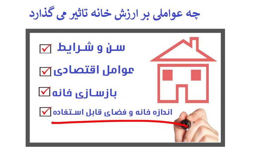 عوامل تاثیر گذار در قیمت خانه